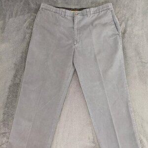 Haggar Generations Pants Mens 40x29 Gray Cotton